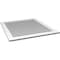 Ekena Millwork Vertical Surface Mount PVC Gable Vent: Functional, w/ 3-1/2"W x 1"P Standard Frame, 38"W x 42"H GVPVE38X4201SF - alternate 2